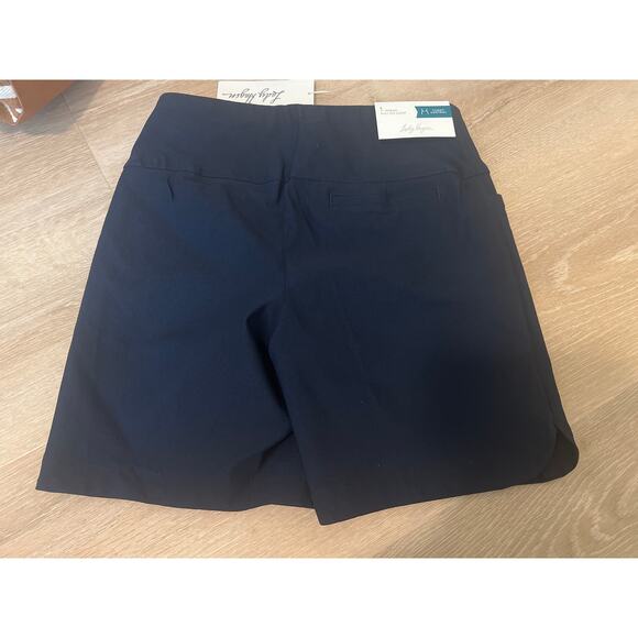 NWT Women's Lady Hagen 7" Inseam Pull On Tummy Control Navy Blue Shorts Size S - Picture 10 of 10